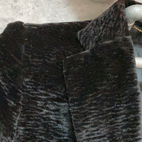 zebra black velours jacket