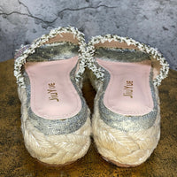 glitter platform sandals