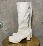 long boots white