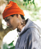 simple beanie hat cap orange