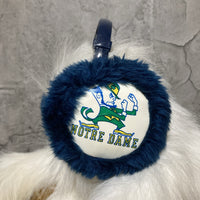 Notre Dame fighting Irish football  Leprechaun Ear muff blue navy green