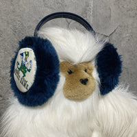 Notre Dame fighting Irish football  Leprechaun Ear muff blue navy green