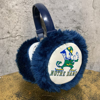 Notre Dame fighting Irish football  Leprechaun Ear muff blue navy green