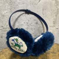 Notre Dame fighting Irish football  Leprechaun Ear muff blue navy green