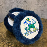 Notre Dame fighting Irish football  Leprechaun Ear muff blue navy green