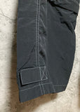 detachable cargo pants full length 3/4 length black