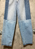 wrangler remake tapered jeans denim pants high waisted denim pants wl1661 blue