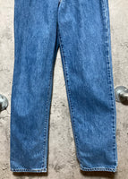 lady wrangler high waisted tapered jeans long blue