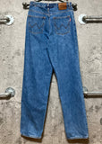 lady wrangler high waisted tapered jeans long blue