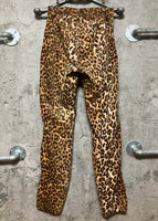 wrangler leopard printed soft velvet pants high waisted cheetah orange yellow brown