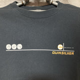 surf skate printed T shirt long sleeve Quicksilver black