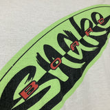 surf board printed T-shirt green