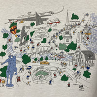 illustrated Map of Boston T-shirt doodle