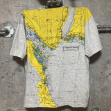 Egypt map printed T-shirt Sharm el-Sheikh diver gray