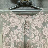 lace embroidered bolero cardigan Jill Stuart pink