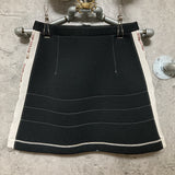 Hysteric glamour bonding skirt logo stripe black