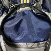 adidas backpack knapsack kids 3 stripe navy yellow