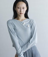 Chinese shirt stand collar long white