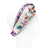Salvatore Ferragamo floral turban headband silk pink