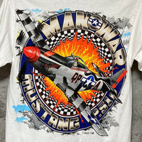 square one P-51 Mustang Man O'War printed t-shirt