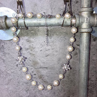 pearl cross 3 necklaces