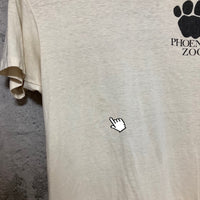 tiger printed T-shirt beige
