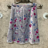 rose velour skirt
