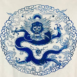 dragon printed t-shirt blue