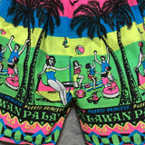 puerto princesa neon color paradise half pants