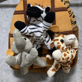 animals stuffed doll kids backpack