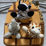 animals stuffed doll kids backpack