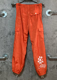 orange camouflage warm up pants