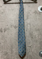 rope pattern tie blue