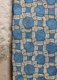 rope pattern tie blue