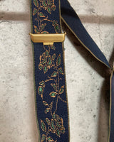 flower navy suspender