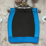 zip up skirt blue black STÜSSY