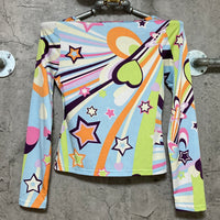 colorful star x heart tops