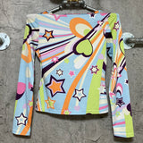 colorful star x heart tops