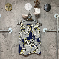 80s pattern leopard skirt
