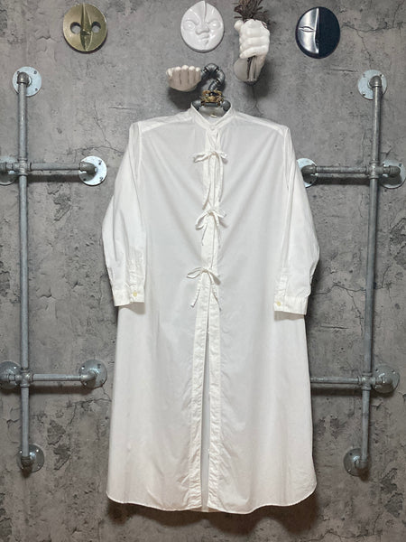 bow blouse long dress white