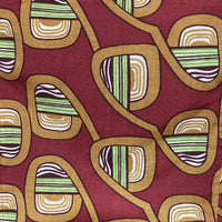 geometric printed shirt epoca milano red brown