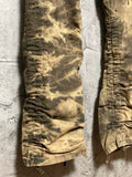 tie dye low-rise pants brown beige