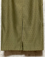 tight skirt khaki dark green