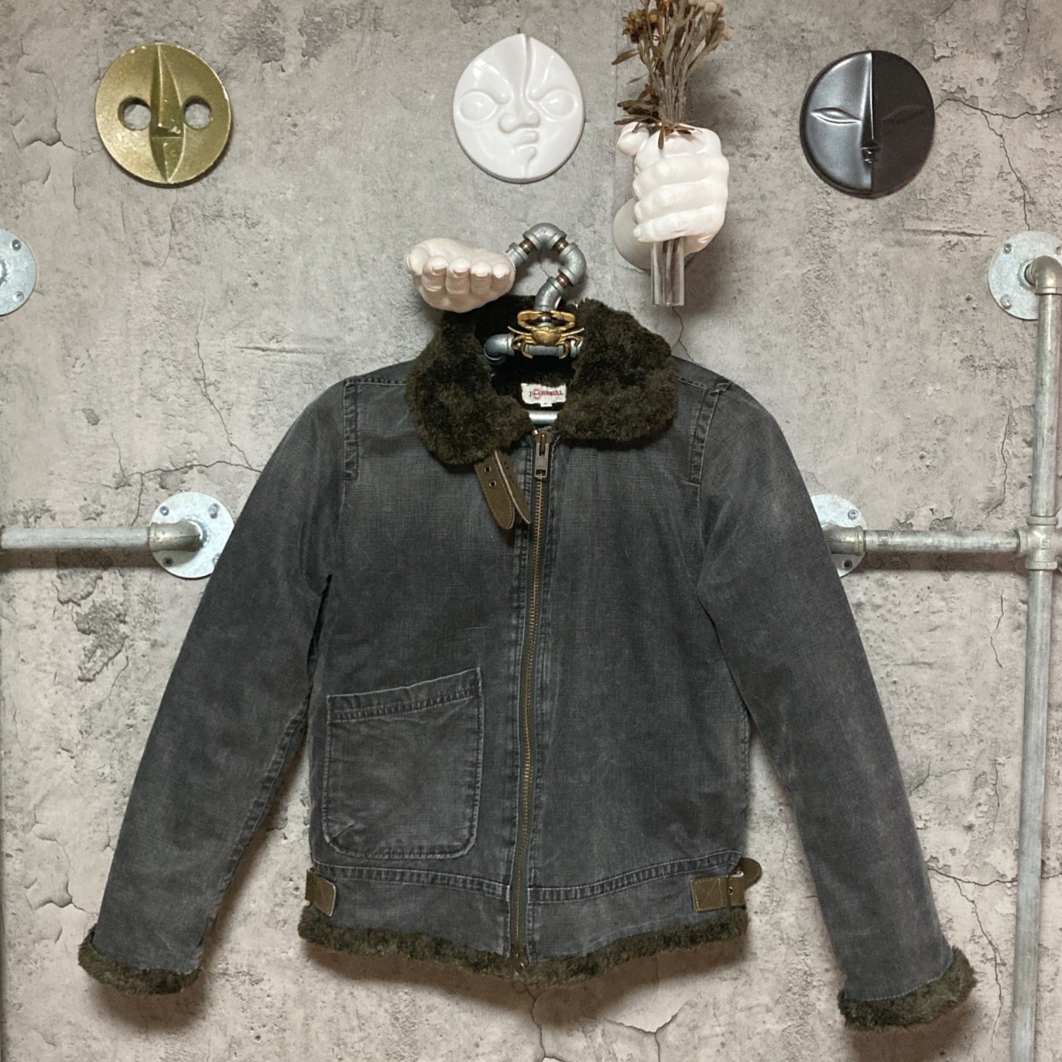 Johnbull b-3 bomber jacket gray – 雑居ビル
