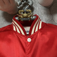 adidas ads230 letterman jacket  red
