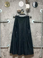 maxi flare skirt black moussy