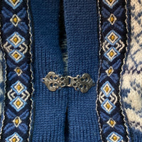 Nordstrikk Nordic knit cardigan blue