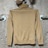 turtleneck knit beige brown