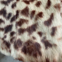 fluffy rabbit fur jacket leopard pattern