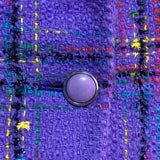 L'Arc-en-Ciel tweed jacket multi color purple
